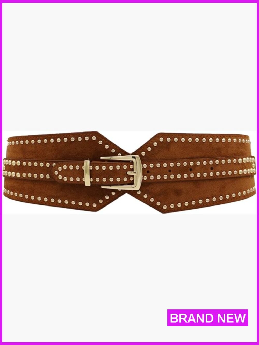 Chunky Stretchy Elastic Belt Retro Vintage Cinch Girdle Waistband Adjustable Fit - Picture 1 of 7